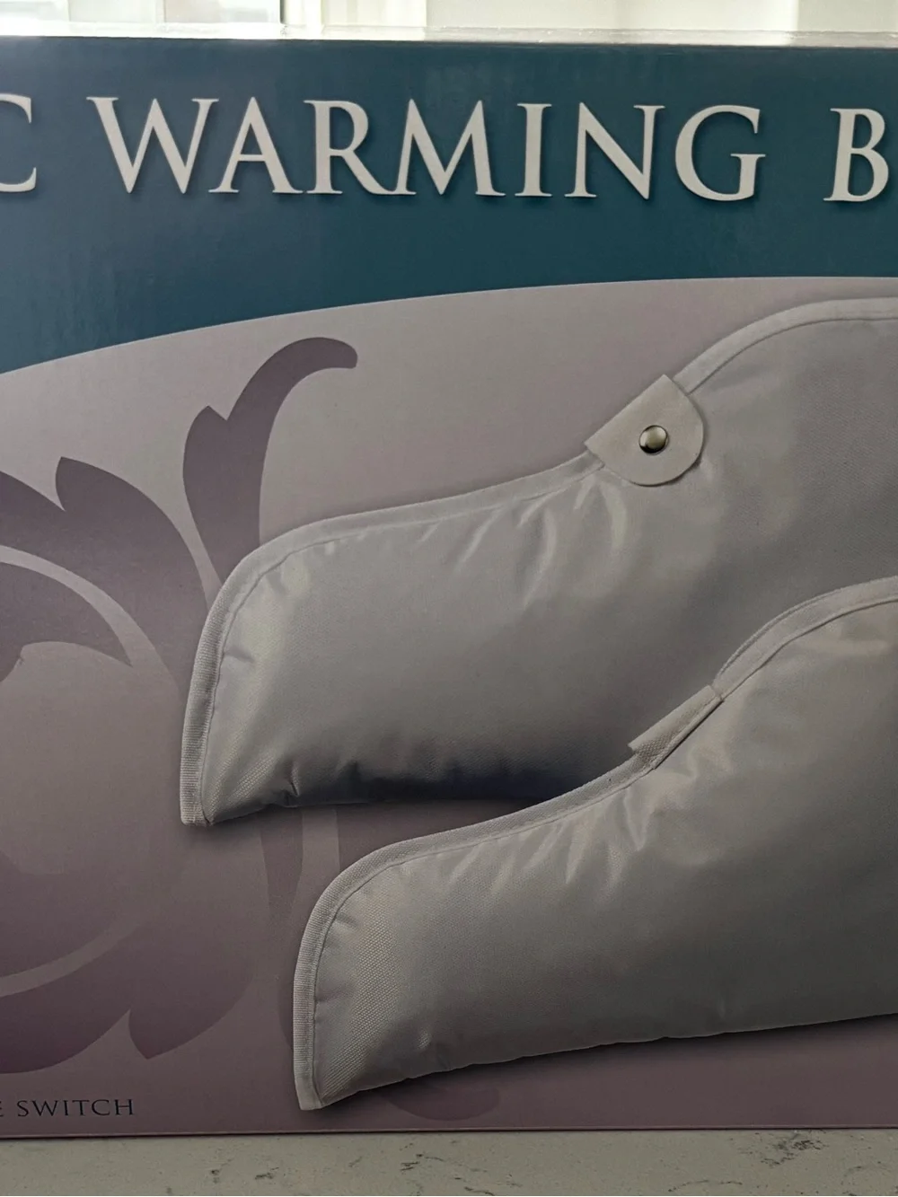 Ikonna Electric Warming Booties — Silver Heated Foot Warmers